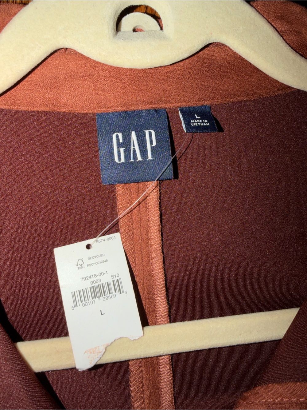 GAP Faux-Suede Mini Shirtdress - Picture 2 of 3